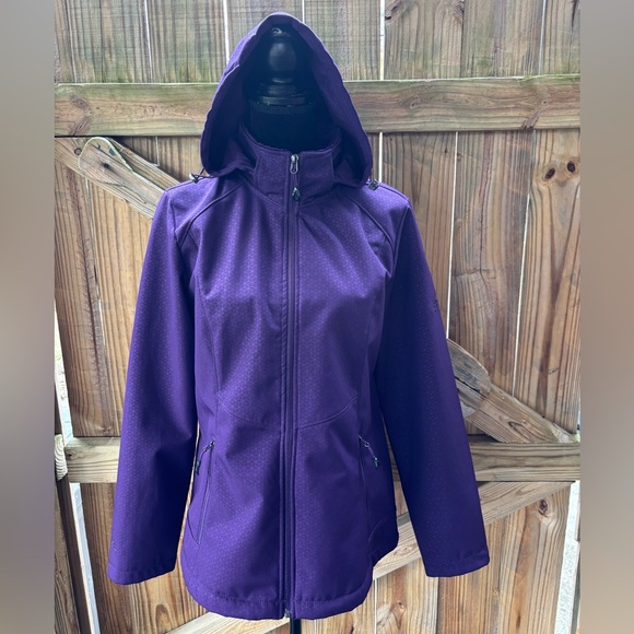 Gerry Outdoors Purple Full Zip Hooded Jacket Size M - Picture 15 of 15